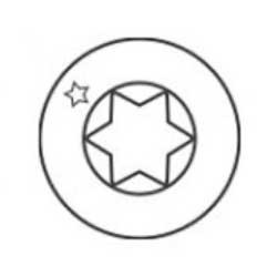 Tête étoile Torx