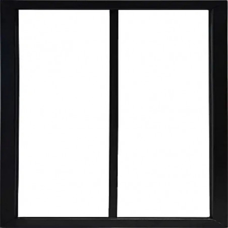 Verrière acier noir 2 vitrages Opale H 105 X L 57 cm