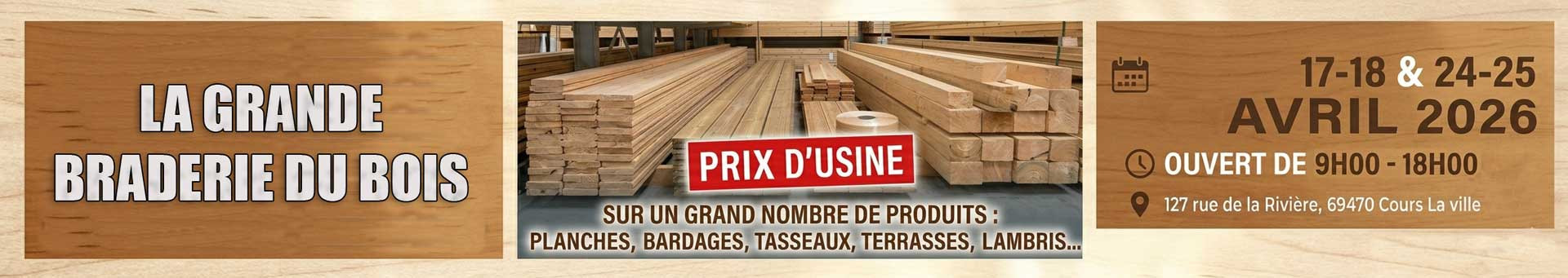 La grande braderie du bois _ Avril 2026
